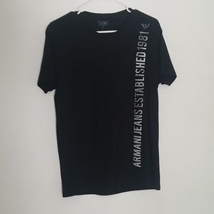 ARMANI JEANS Mens Black T Shirt M